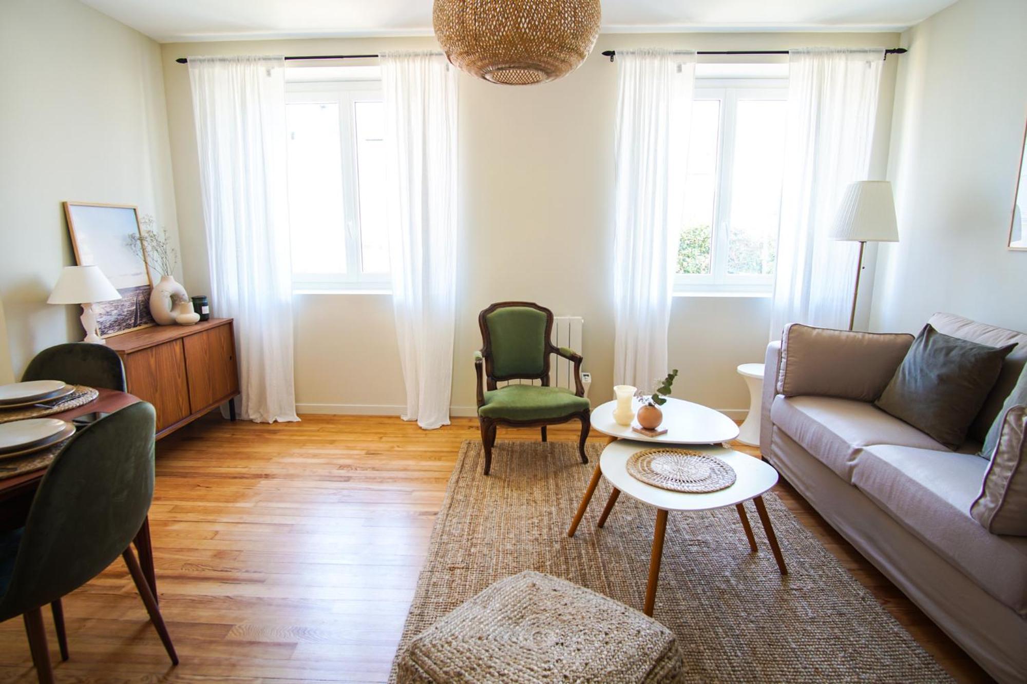 -le Sentier- Elegant T3 Avec Jardin Proche Appartement